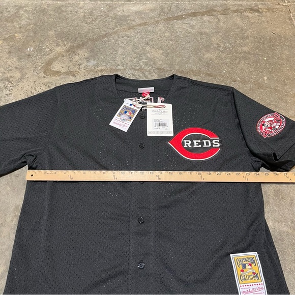 Mitchell & Ness Cincinnati Reds Ken Griffey Jr 2000 Black Jersey Men’s Size XL - Picture 3 of 9